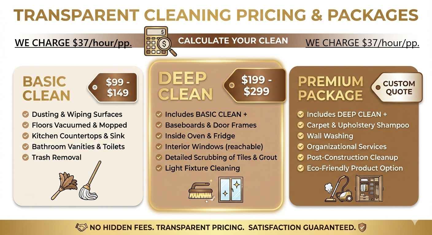 Transparent pricing guide for professional cleaning services in Alpine NJ